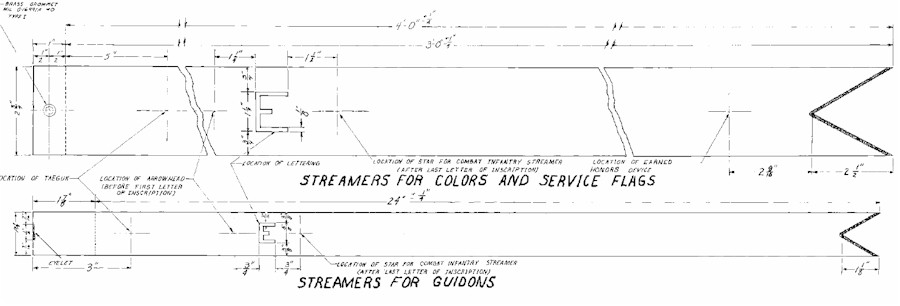 Army Battle Streamer Set- Army Campaign Streamer set